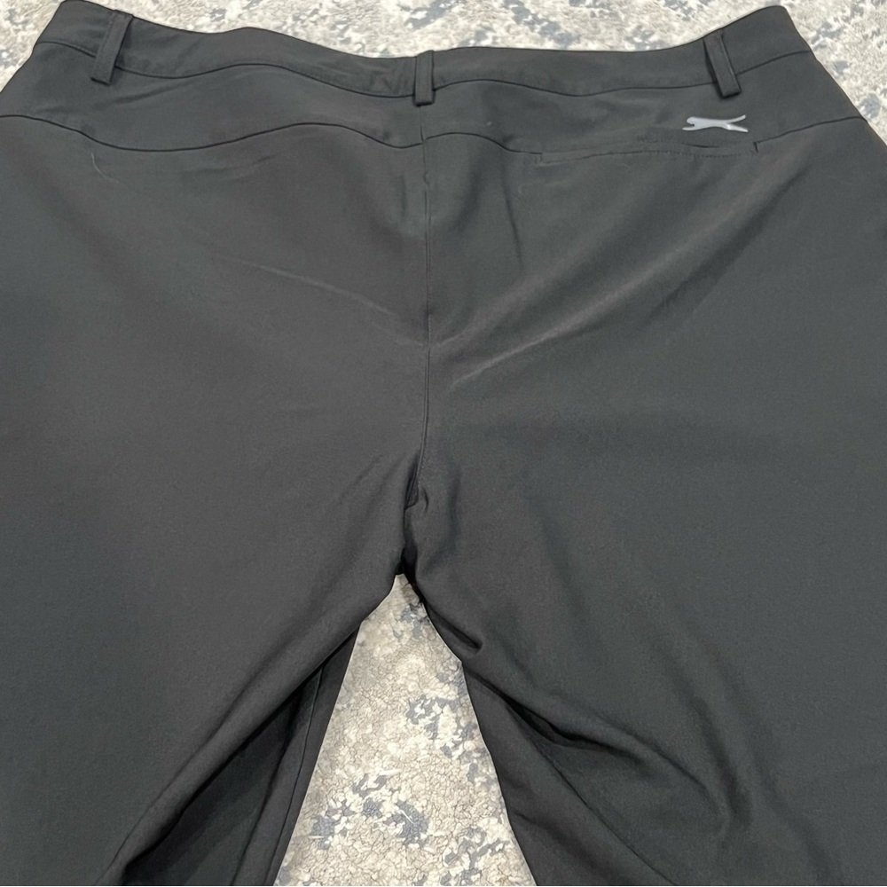 Slazenger Women’s Golf Pants Black Gorpcore Snap Button Casual Trouser Sz 12 - Picture 8 of 9